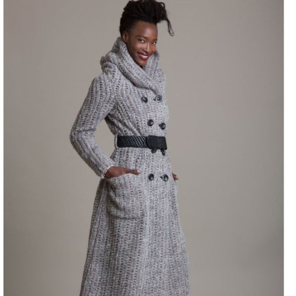 Byron Lars Sweater Coat Jacket Size 4 - Picture 1 of 3